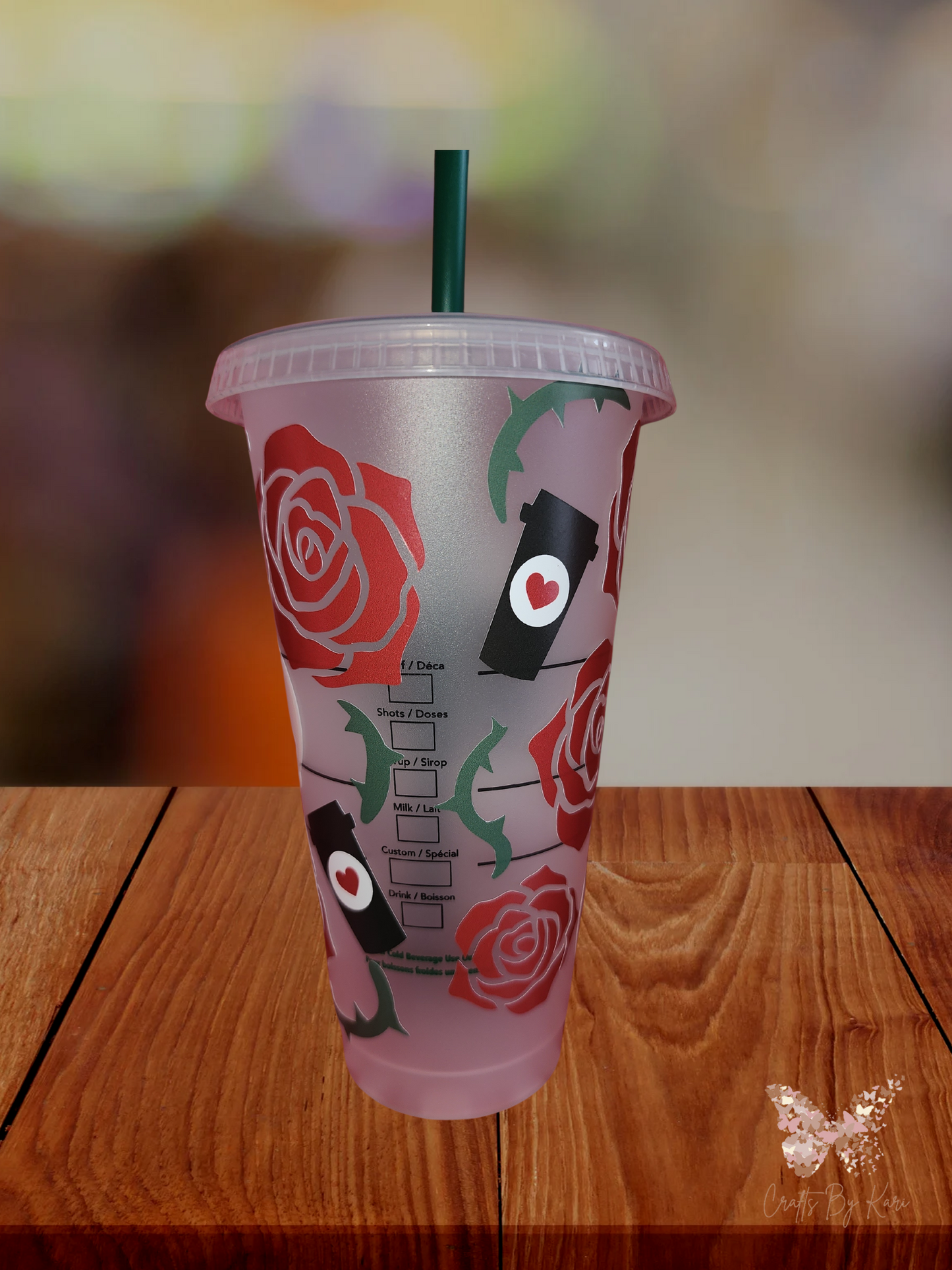 24oz Caffeinated Drinkware Cup with Lid and Straw