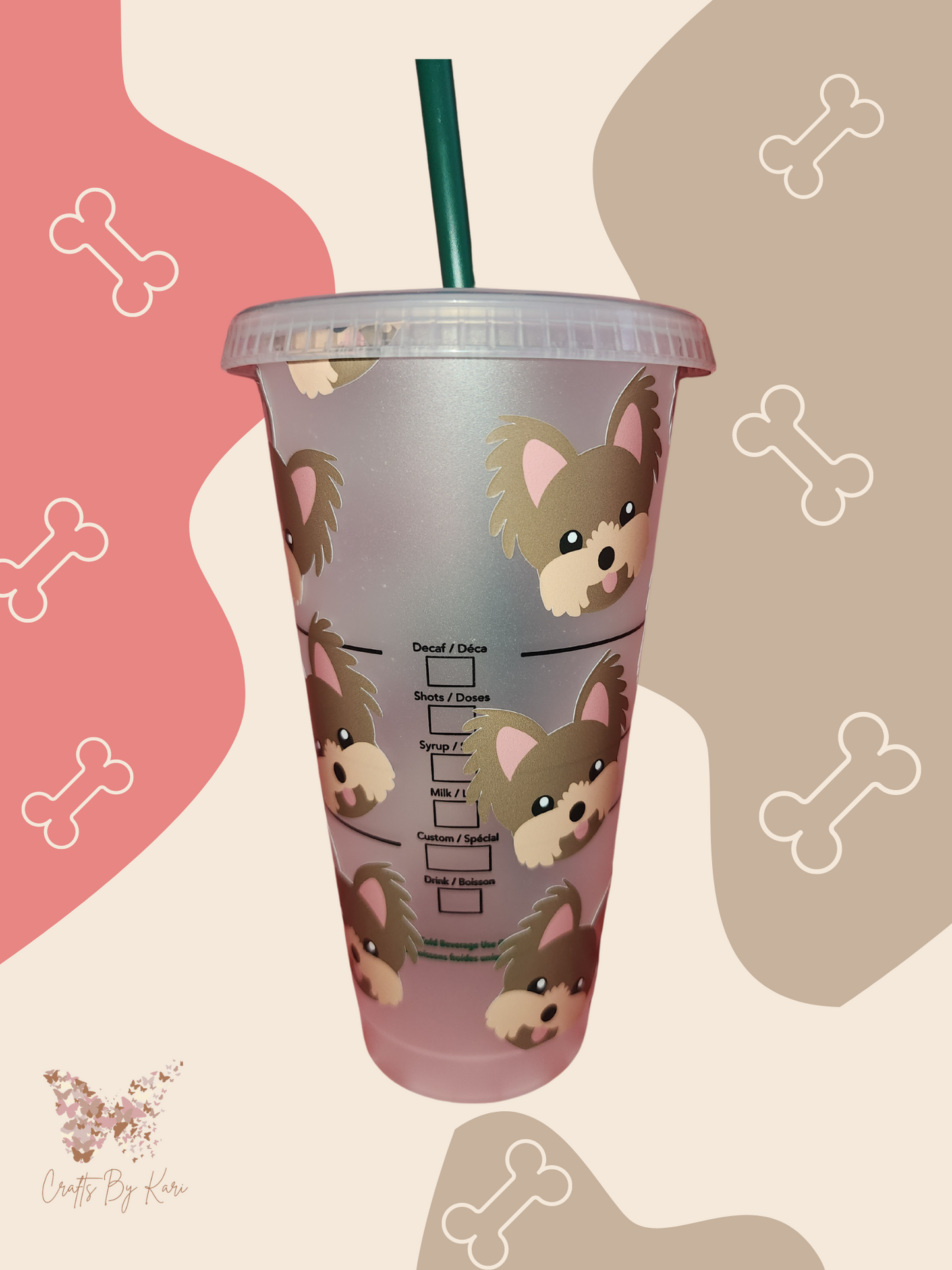 24oz Dog Theme Drinkware Cup