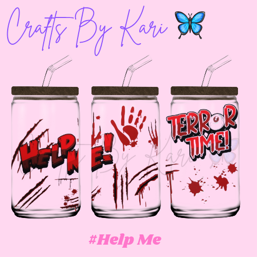 Help Me 16oz Libbey Glass Cup | Cold Beverages