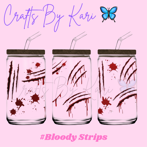 Bldy Strips 16oz Libbey Glass Cup | Cold Beverages