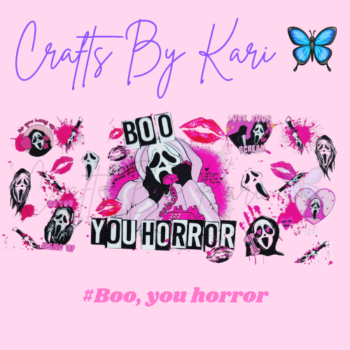 Boo, you horror 16oz Libbey Glass Cup | Cold Beverages