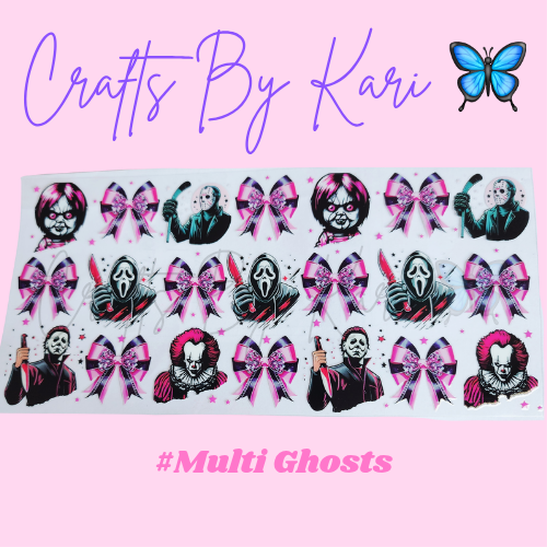 Multi Ghosts 16oz Libbey Glass Cup | Cold Beverages